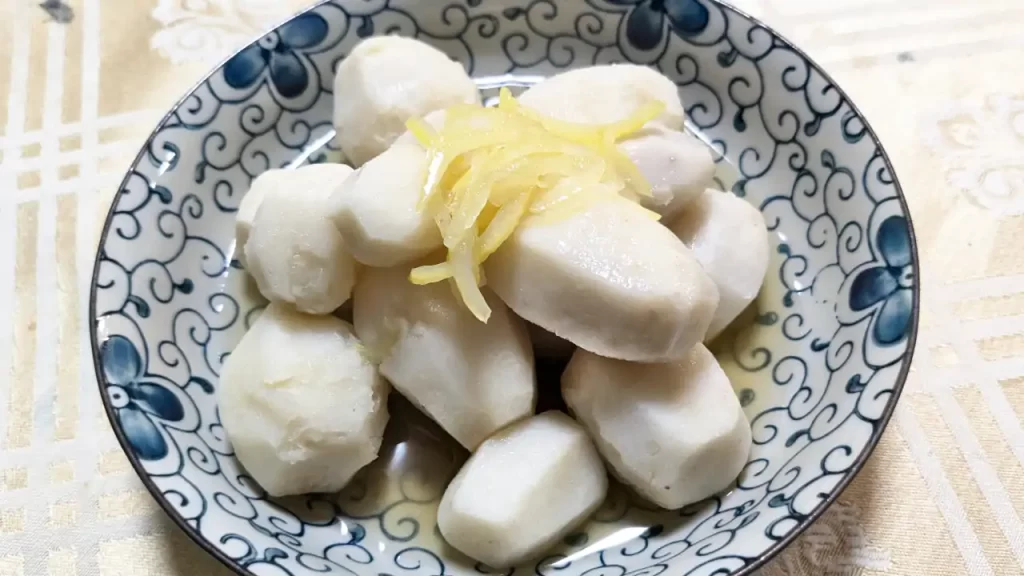 実際に作った里芋の煮物
