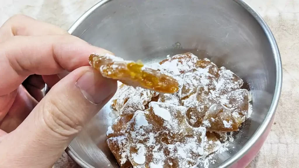 カラマンシーで作った桔餅