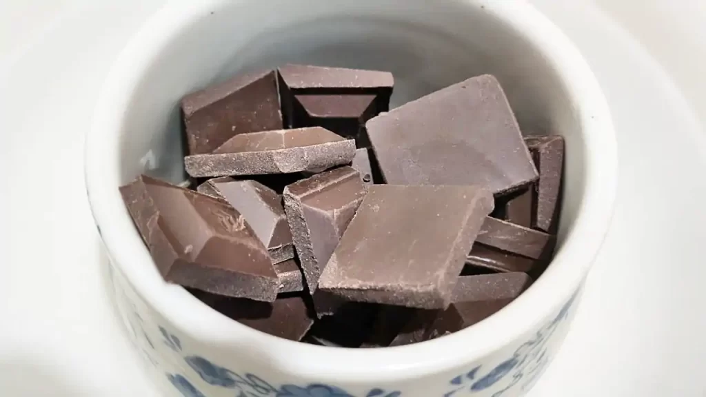 チョコレートアイスクリームに使用した板チョコレート