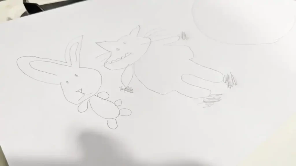 昔子供が描いた絵