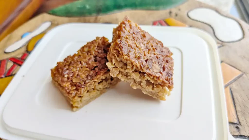 手作りのフラップジャック