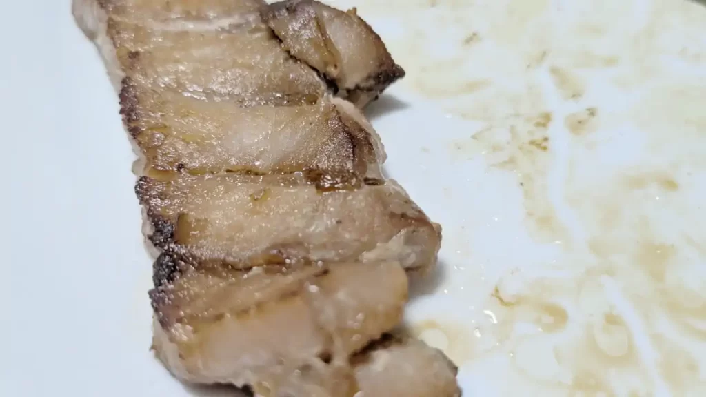 よく火を通したトロ