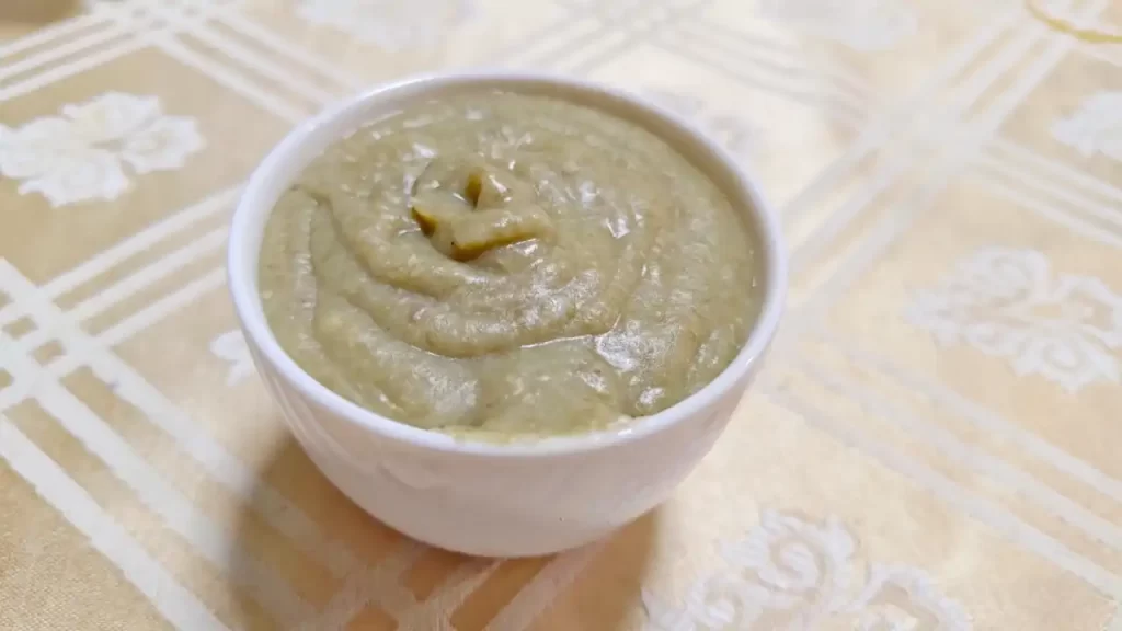 出来上がった緑豆沙(出来立て)