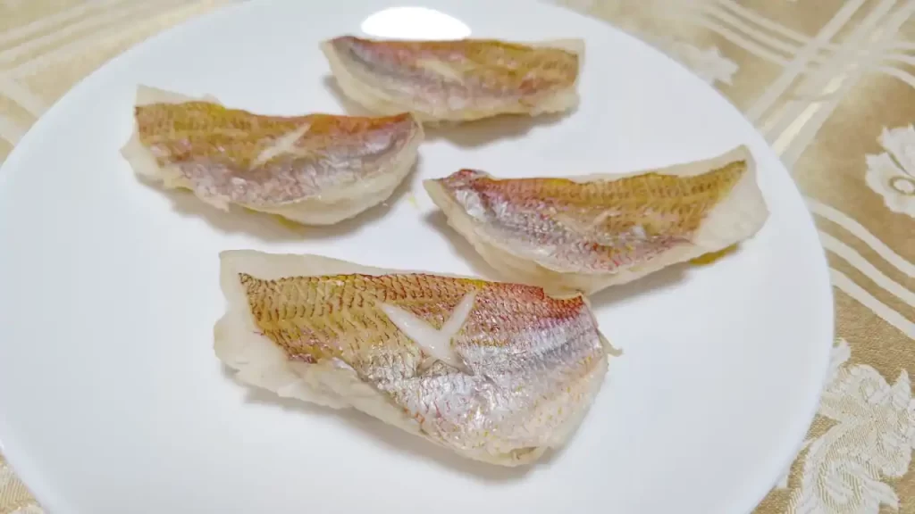 焼き上がったキダイ（レンコダイ）