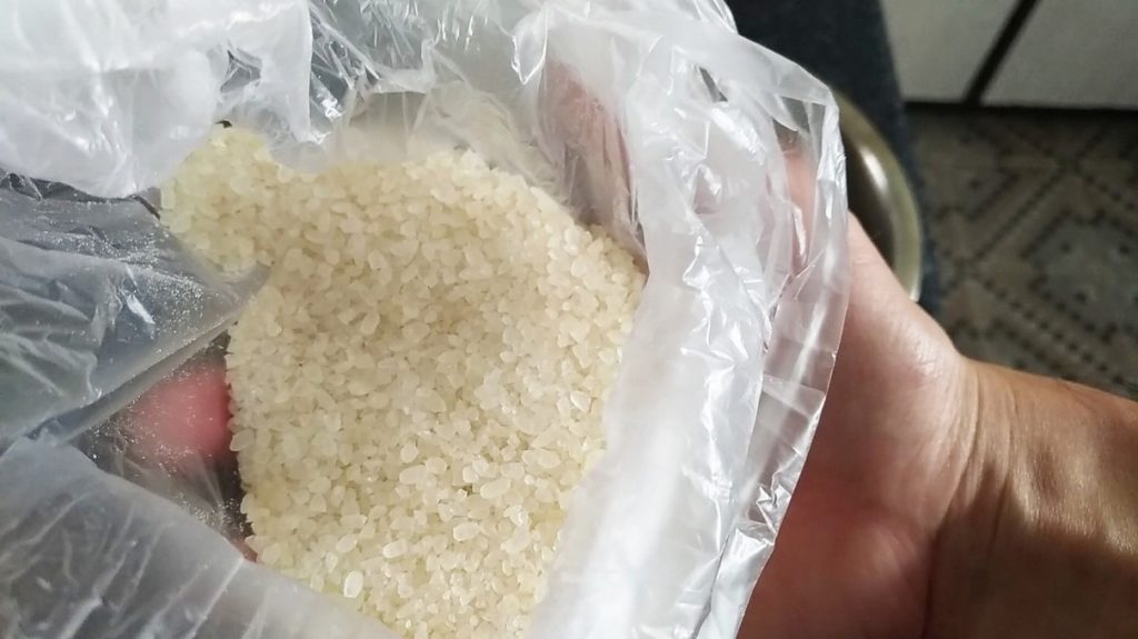 自作の道明寺粉