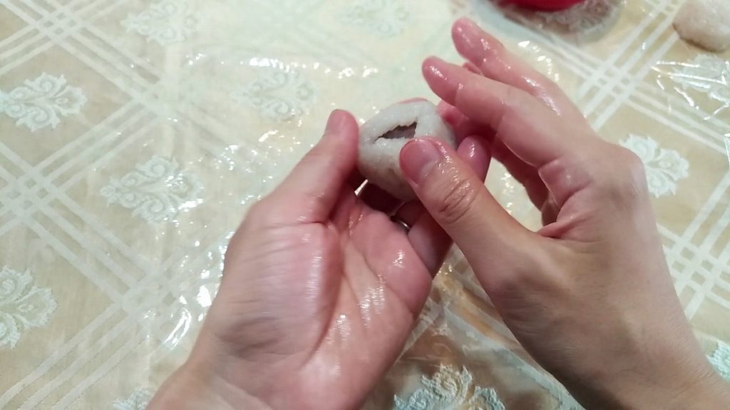 道明寺の制作過程