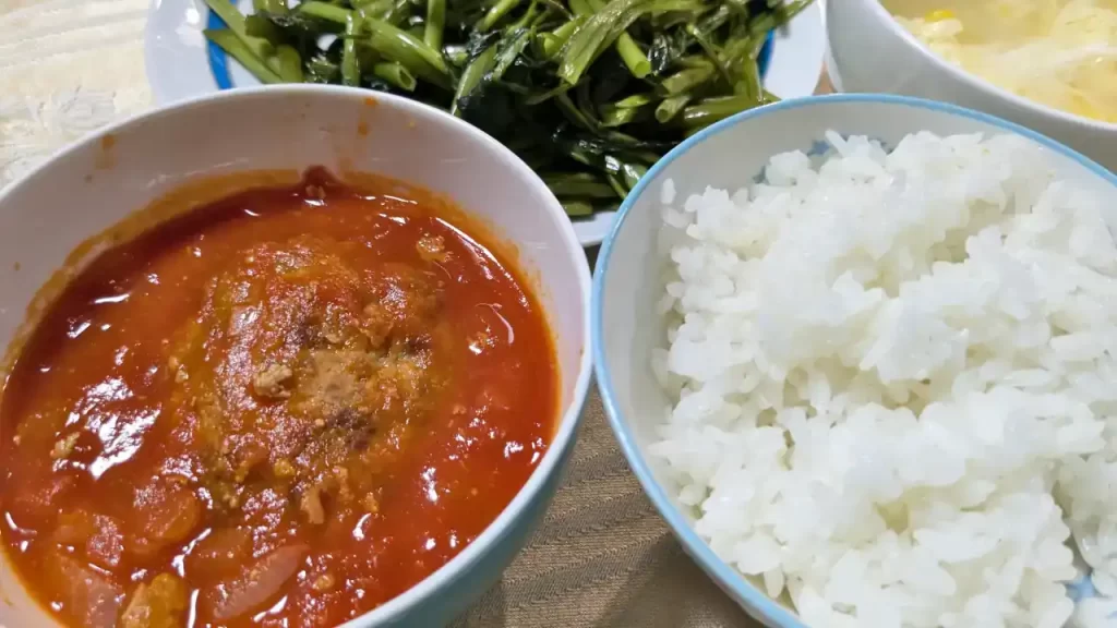 手作りの松屋『うまトマ』風の何か